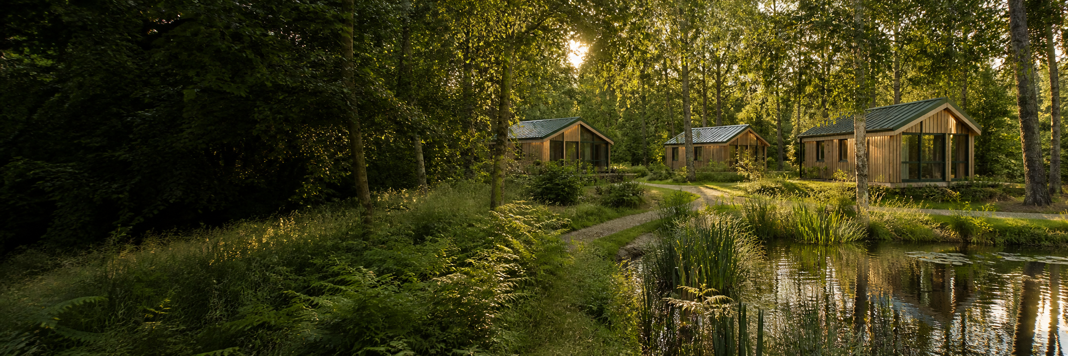 Sfeerbeeld van kleinschalige vakantieparken in Nederland
