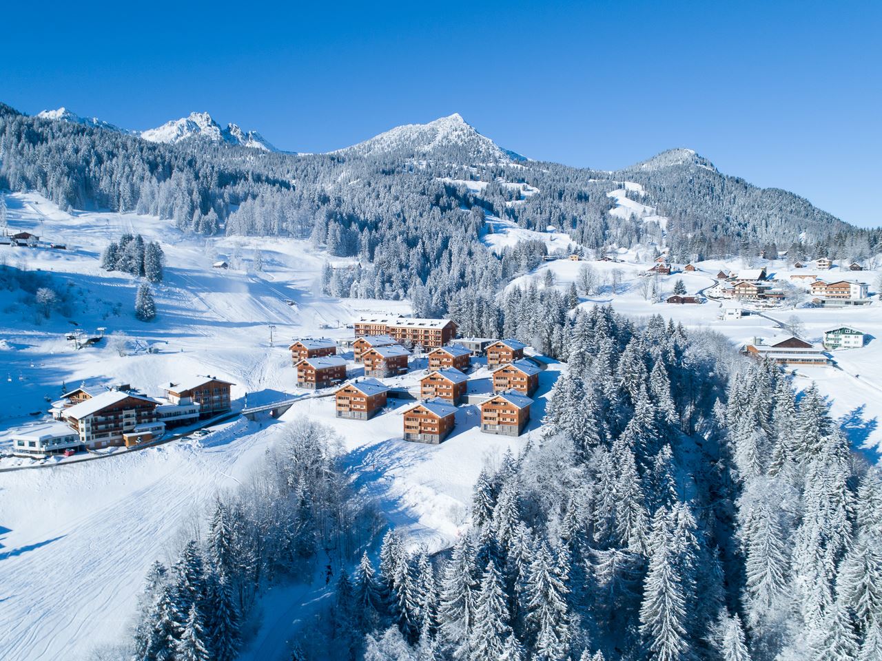Sfeerbeeld van vakantieparken in skigebied vakantieparken in Nederland